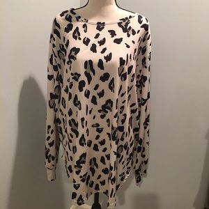 Cheetah print piko top